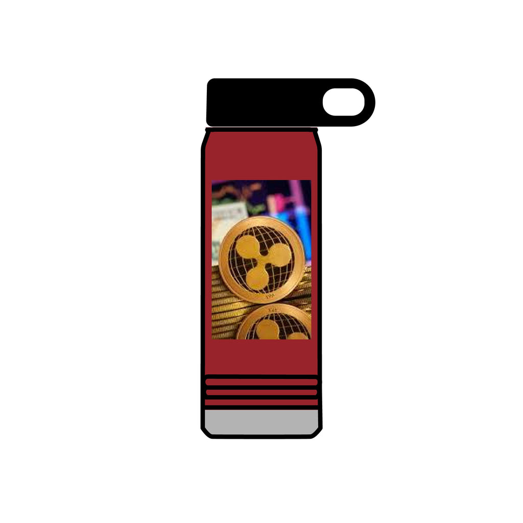 Ripple Crypto Coin Water Bottle | 20oz Stainless Steel Bottle