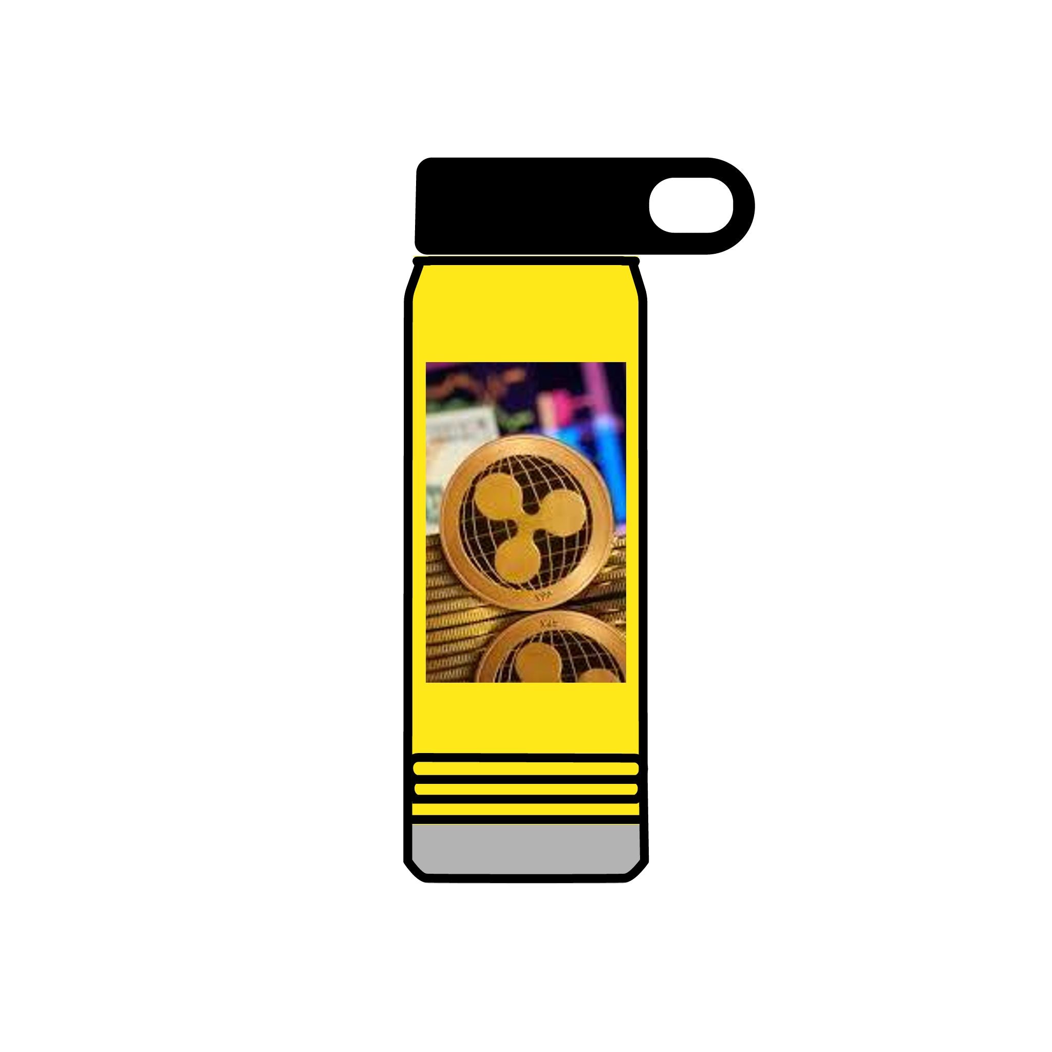 Ripple Crypto Coin Water Bottle | 20oz Stainless Steel Bottle