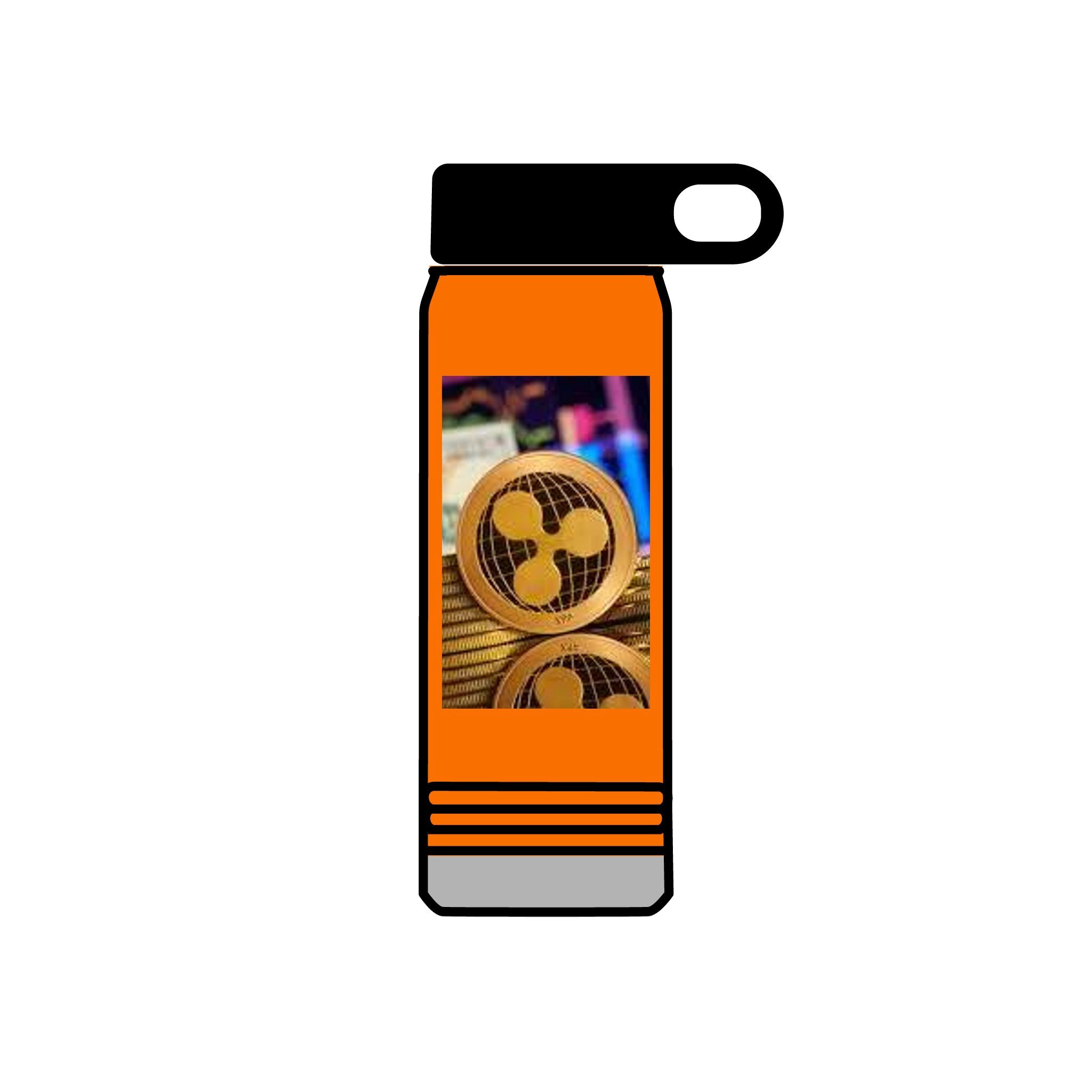 Ripple Crypto Coin Water Bottle | 20oz Stainless Steel Bottle