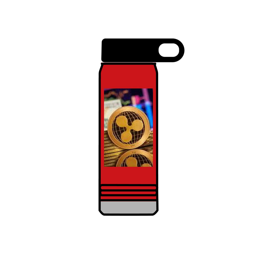 Ripple Crypto Coin Water Bottle | 20oz Stainless Steel Bottle