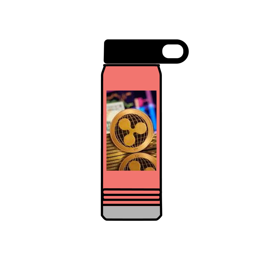 Ripple Crypto Coin Water Bottle | 20oz Stainless Steel Bottle