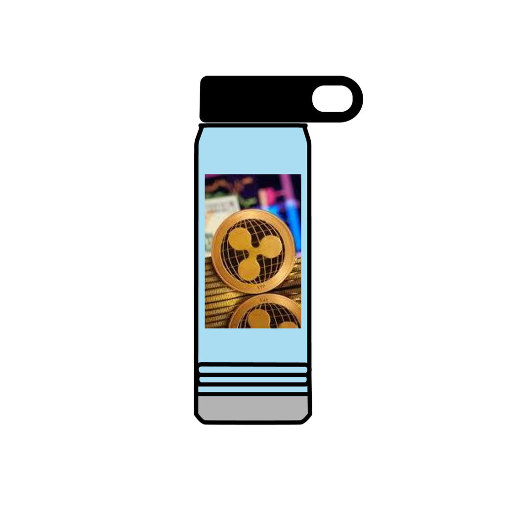 Ripple Crypto Coin Water Bottle | 20oz Stainless Steel Bottle