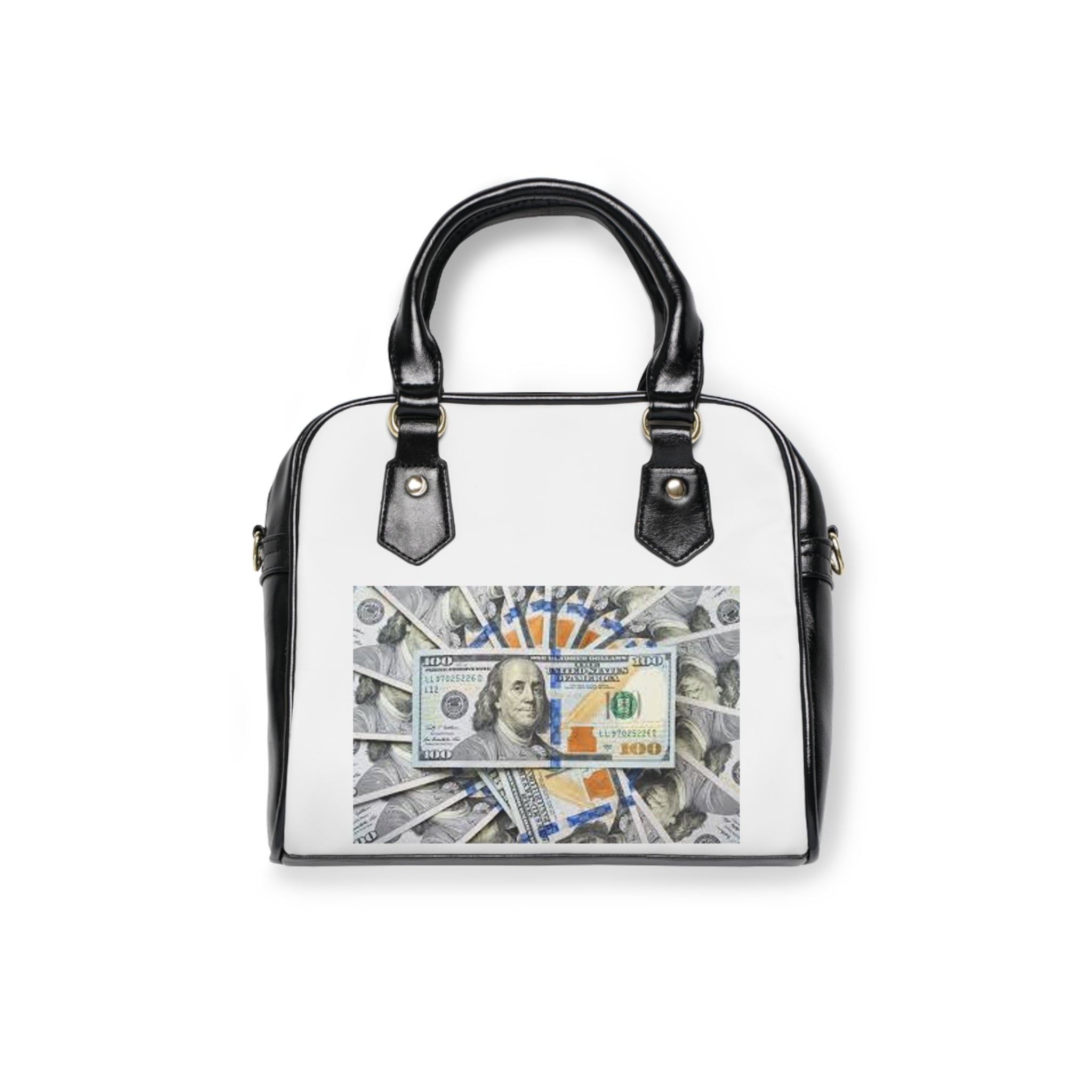 Stack of Hundred Dollar Bills Shoulder Handbag | Money Print, Cash Design