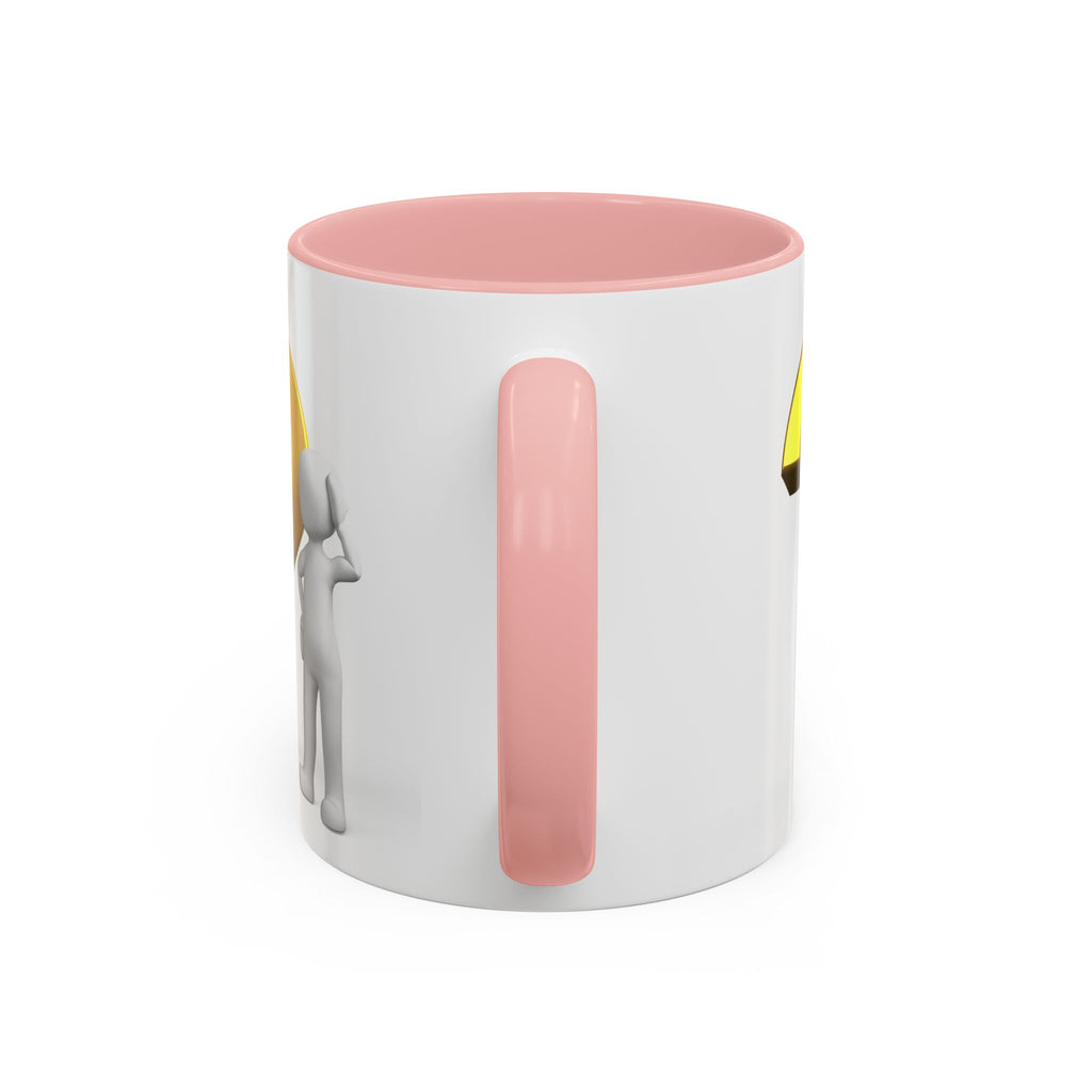 Fragezeichen-Figur-Tasse | Akzent-Kaffeetasse