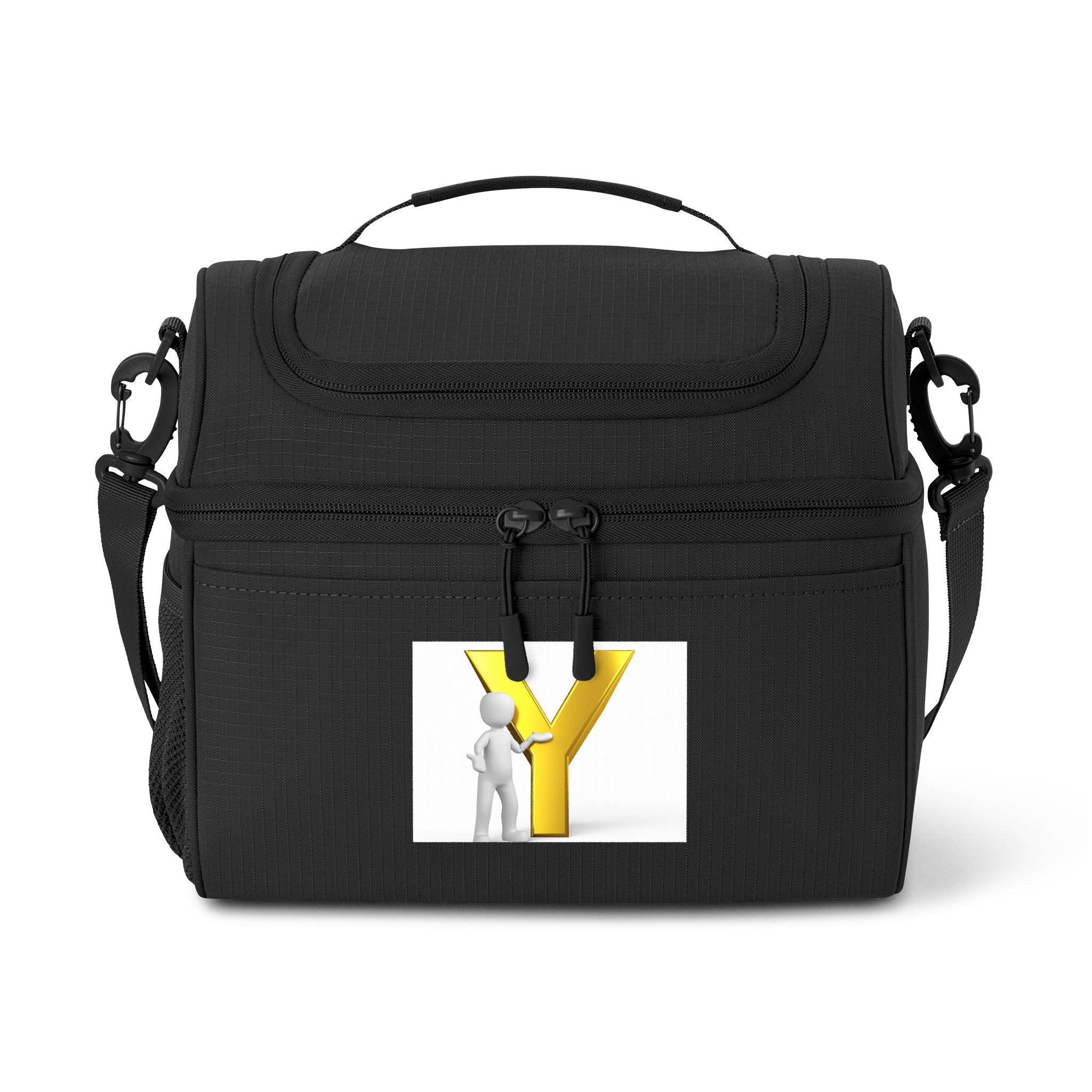Yellow Y Letter Logo Cooler bag | Initial Monogram Cooler Bag