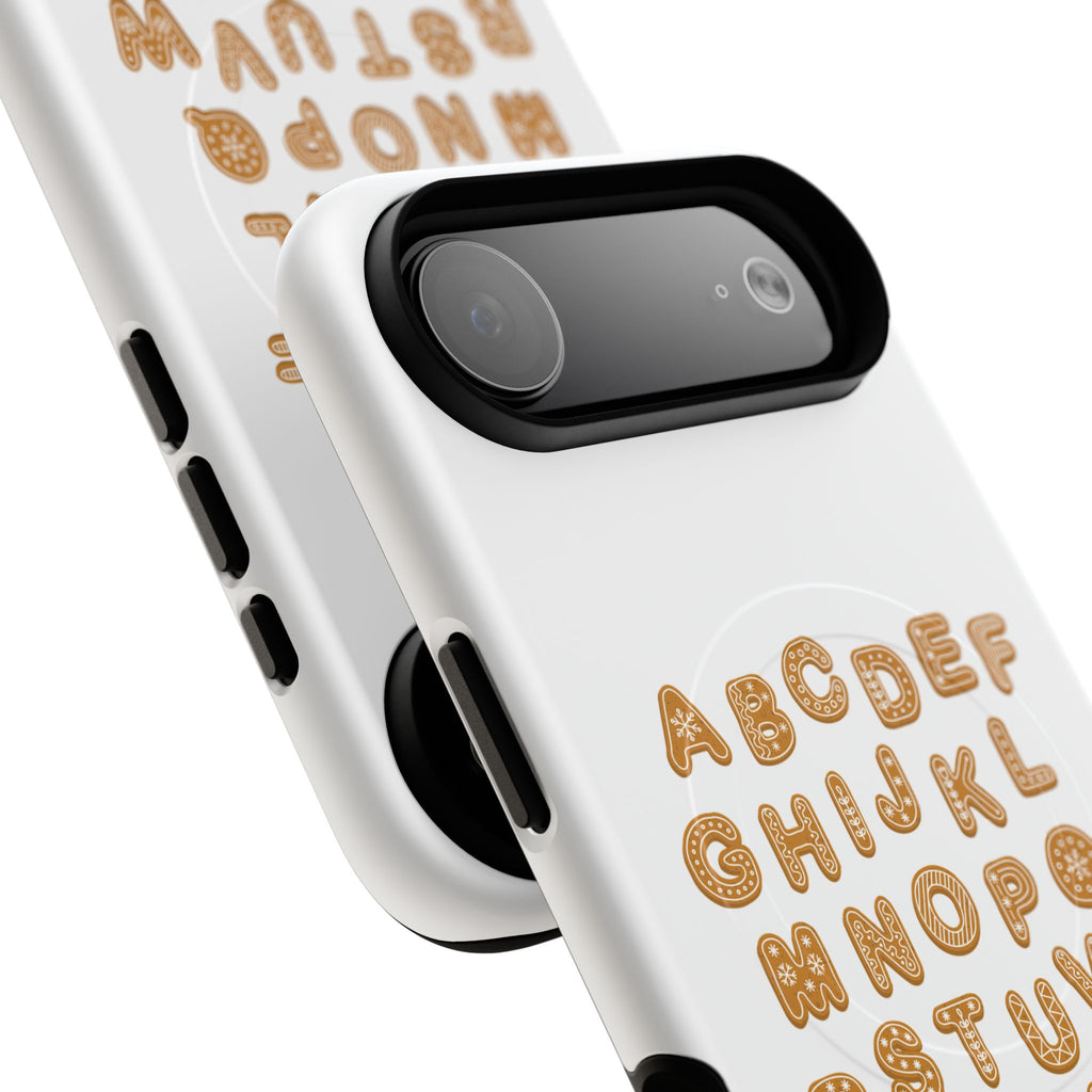 Cookie Alphabet Phone Case | Tough Magnetic Case, Cute Lettering