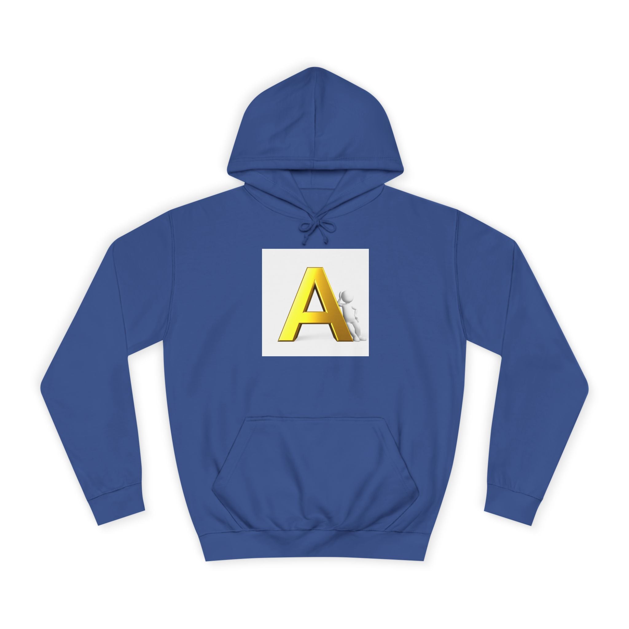 Sweat à capuche lettre A 3D or | Sweat-shirt initiales A monogramme