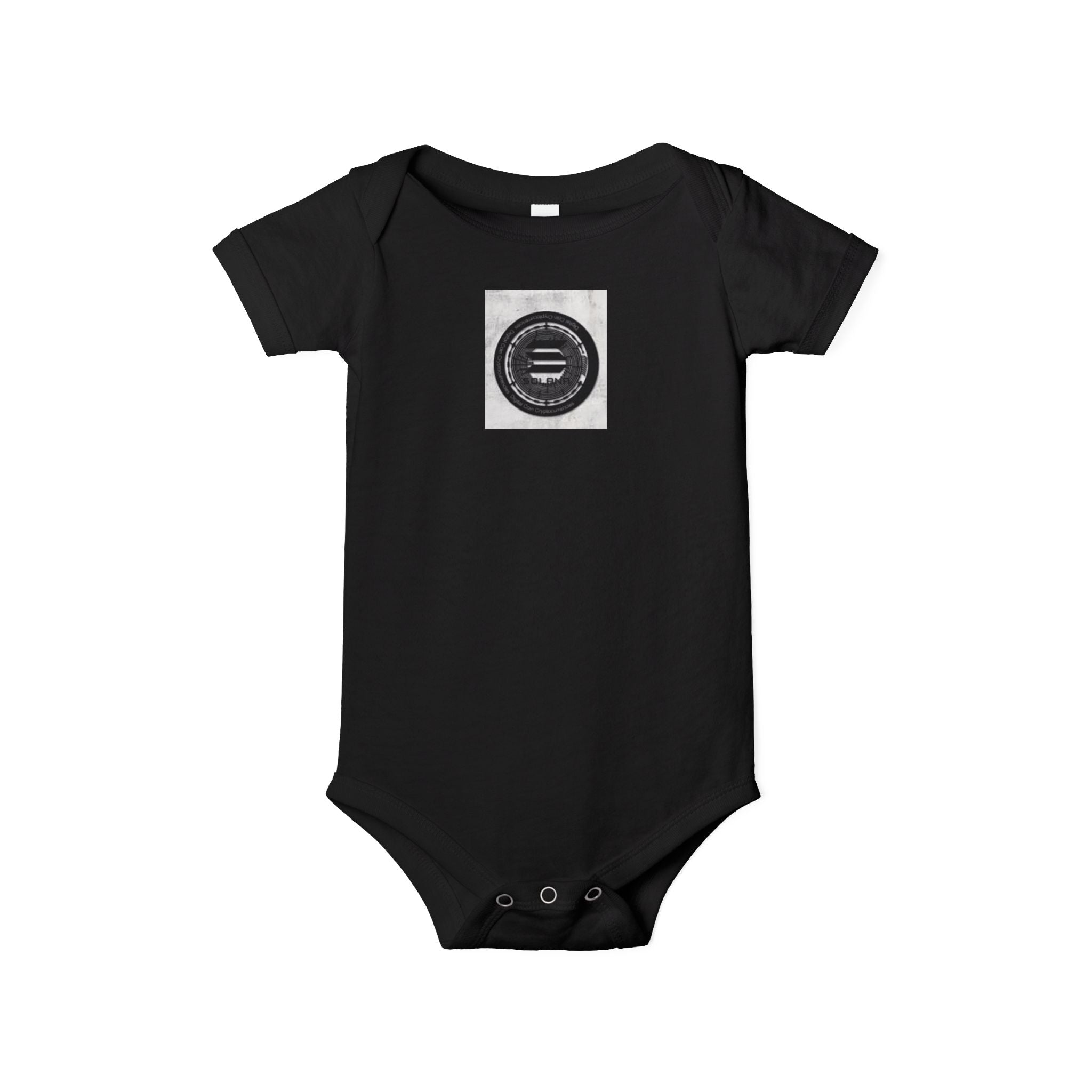 Body bébé Solana Cryptocurrency | Motif monochrome