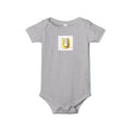 Yellow Letter U Onesie | Infant Bodysuit