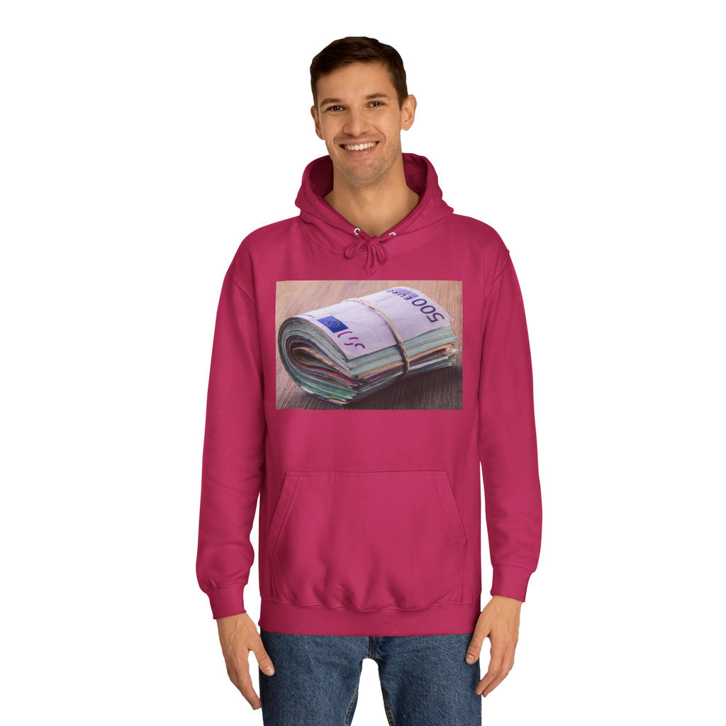 Rolled Currency Stack Hoodie | Money Print, Cash Bundle