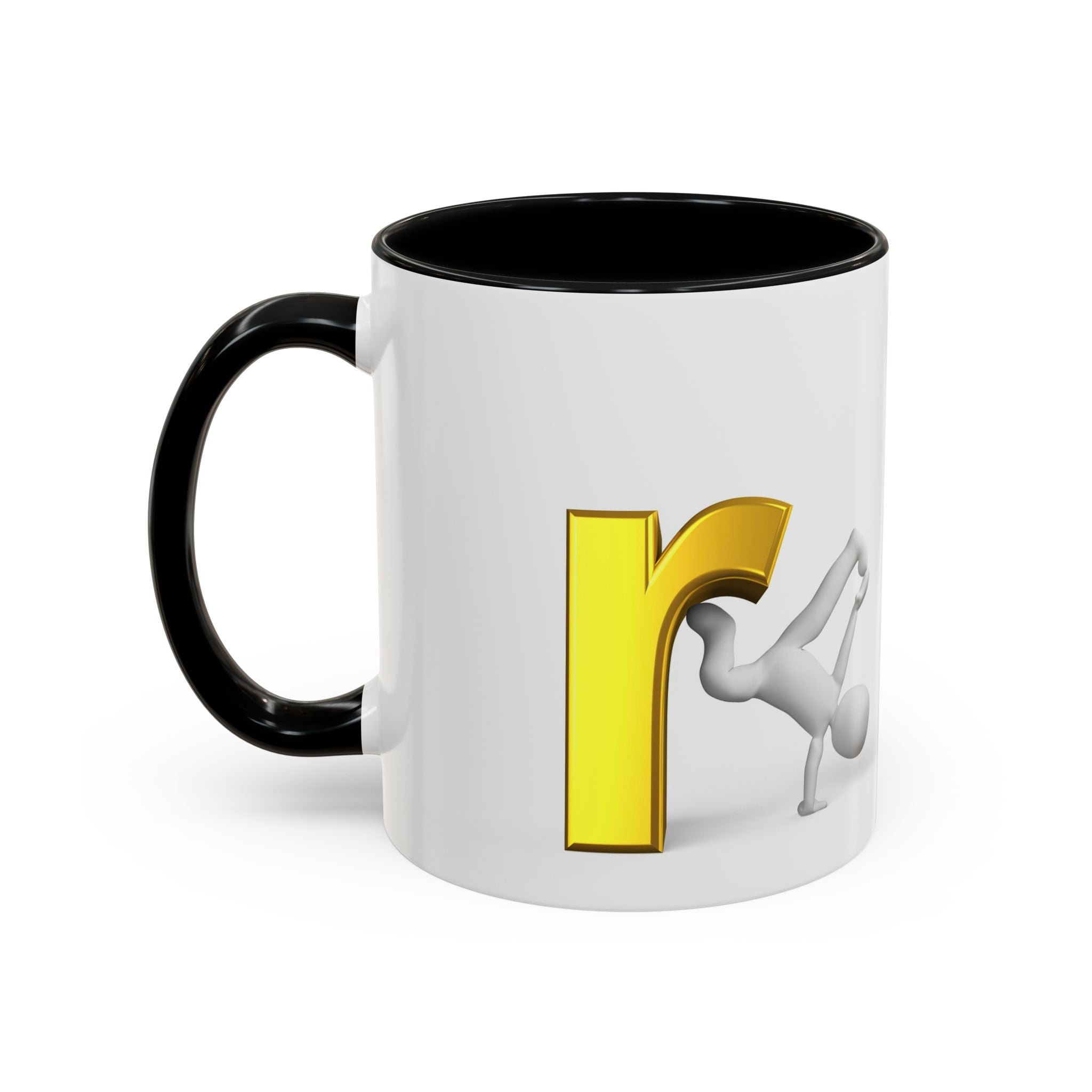 3D Letter R Breakdance Design Mug | Accent Coffee Mug 11oz or 15oz