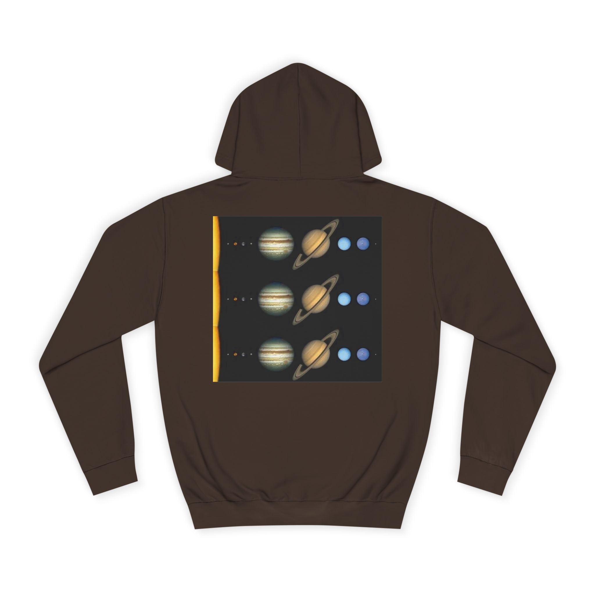 Solar System Planets Hoodie | Saturn Jupiter Earth Mars Nebula Design