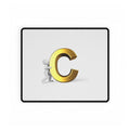 Golden Letter C desk mat | Initial C mouse pad desk mat