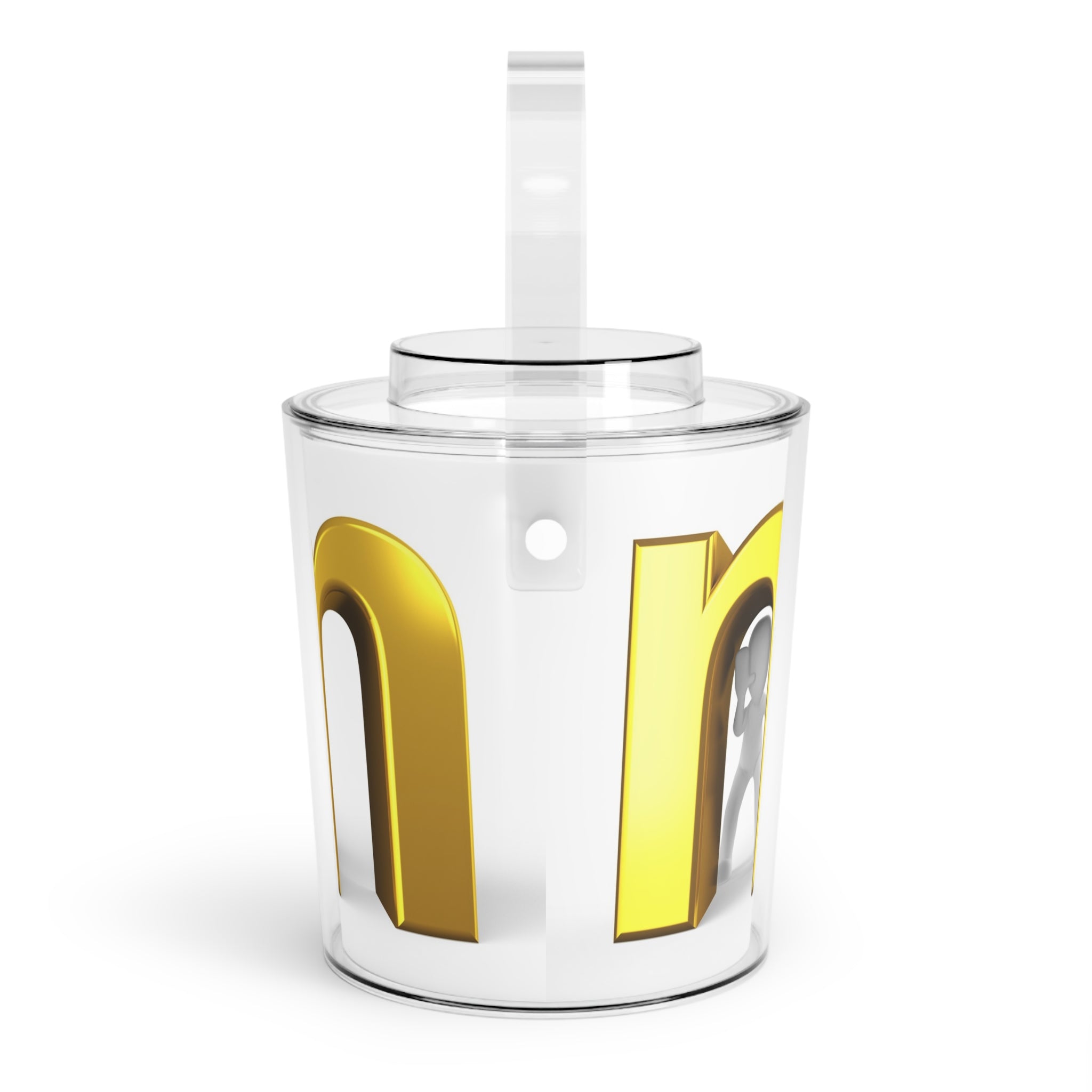 Gold Letter M Monogram Ice Bucket