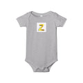 Gold Letter Z Infant Onesie | Baby Monogram Bodysuit