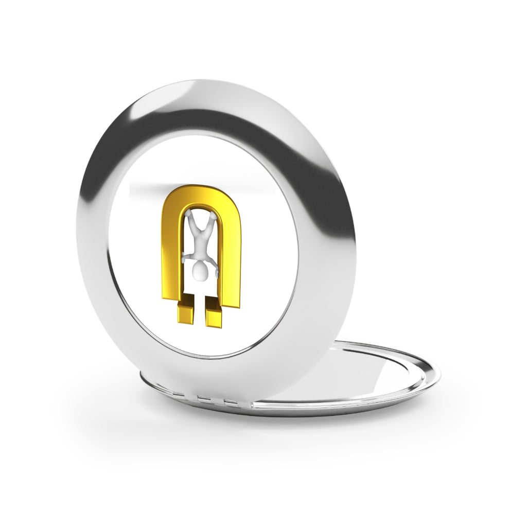 Gold Letter Ü Compact Travel Mirror | Pocket Makeup Mirror
