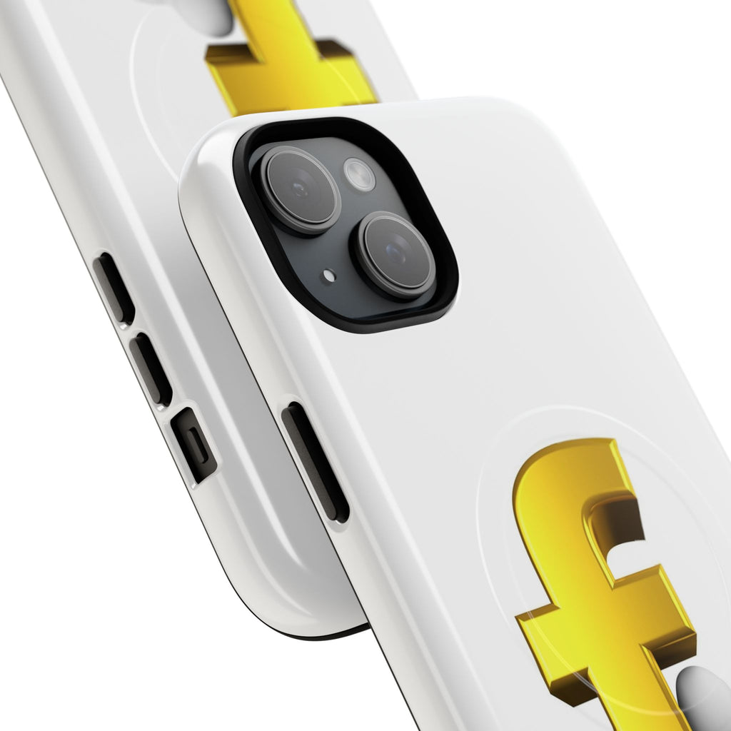 3D Gold Letter F Phone Case | Tough Magnetic Case