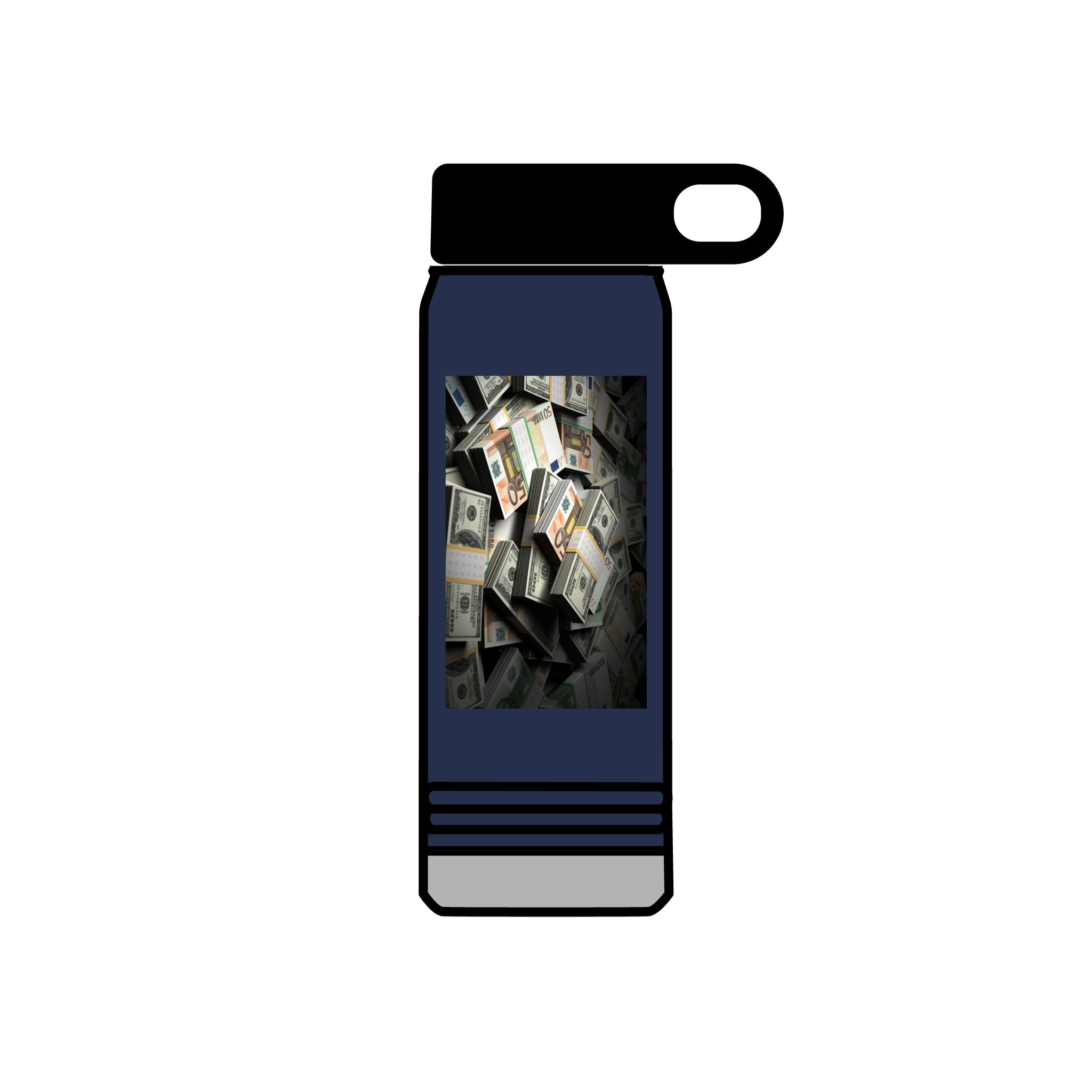 Cash Money Pile Water Bottle | 20oz Stainless Tumbler