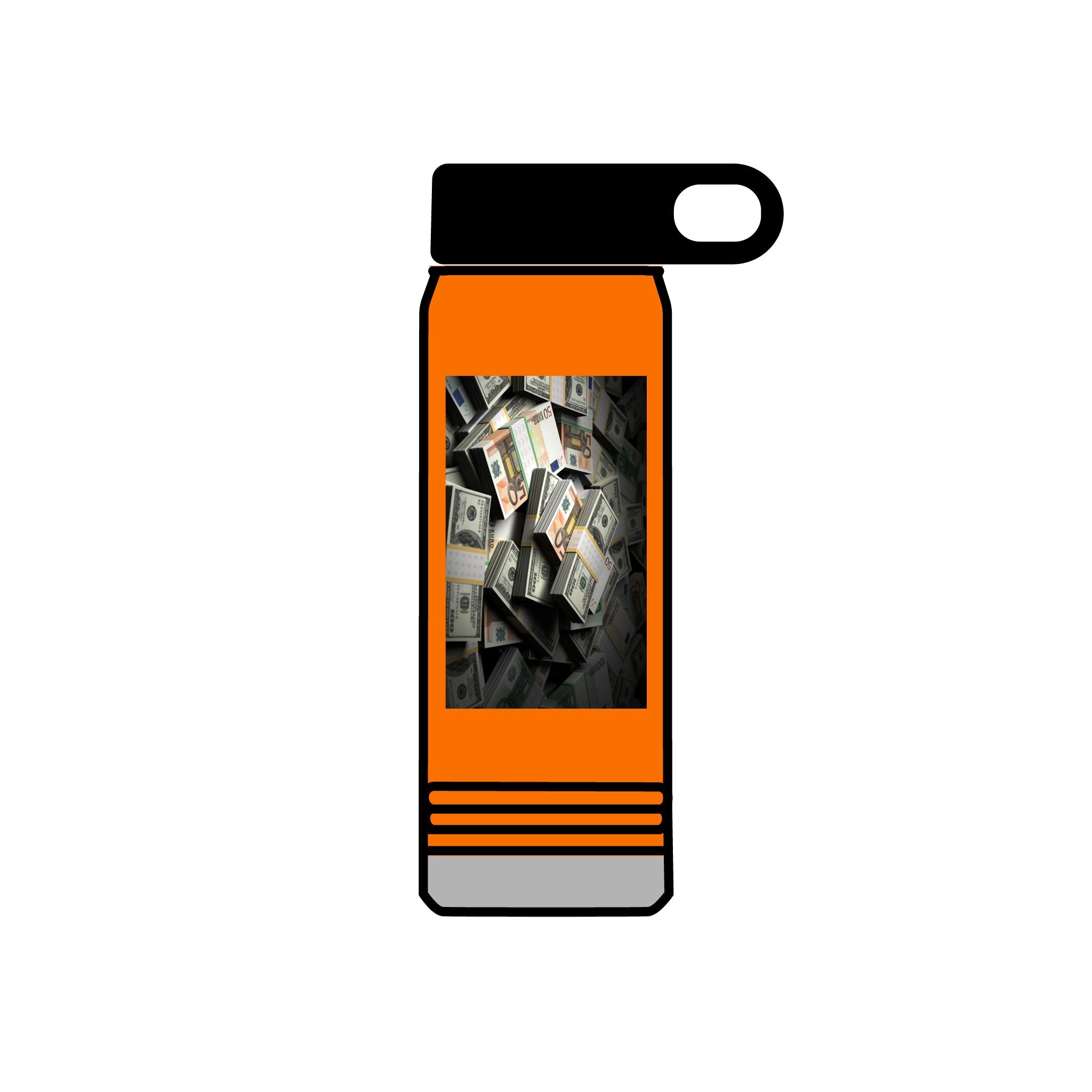 Cash Money Pile Water Bottle | 20oz Stainless Tumbler