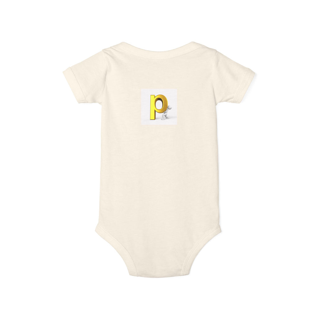 Yellow Letter P  Baby Bodysuit | Infant One Piece