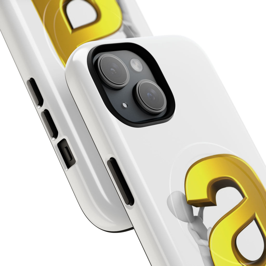 3D Gold Letter A Phone Case | Tough Magnetic Case
