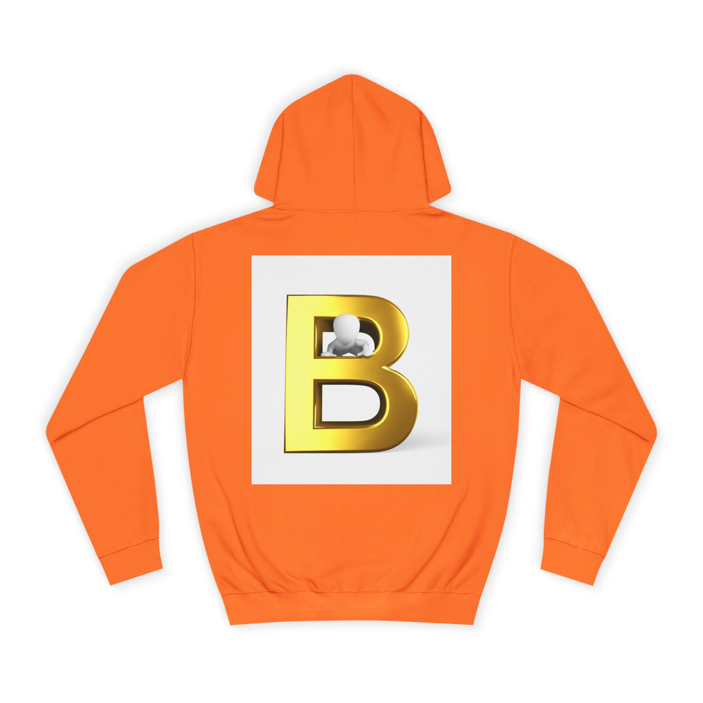 Gold Letter B Hoodie | Monogram Initial Sweatshirt