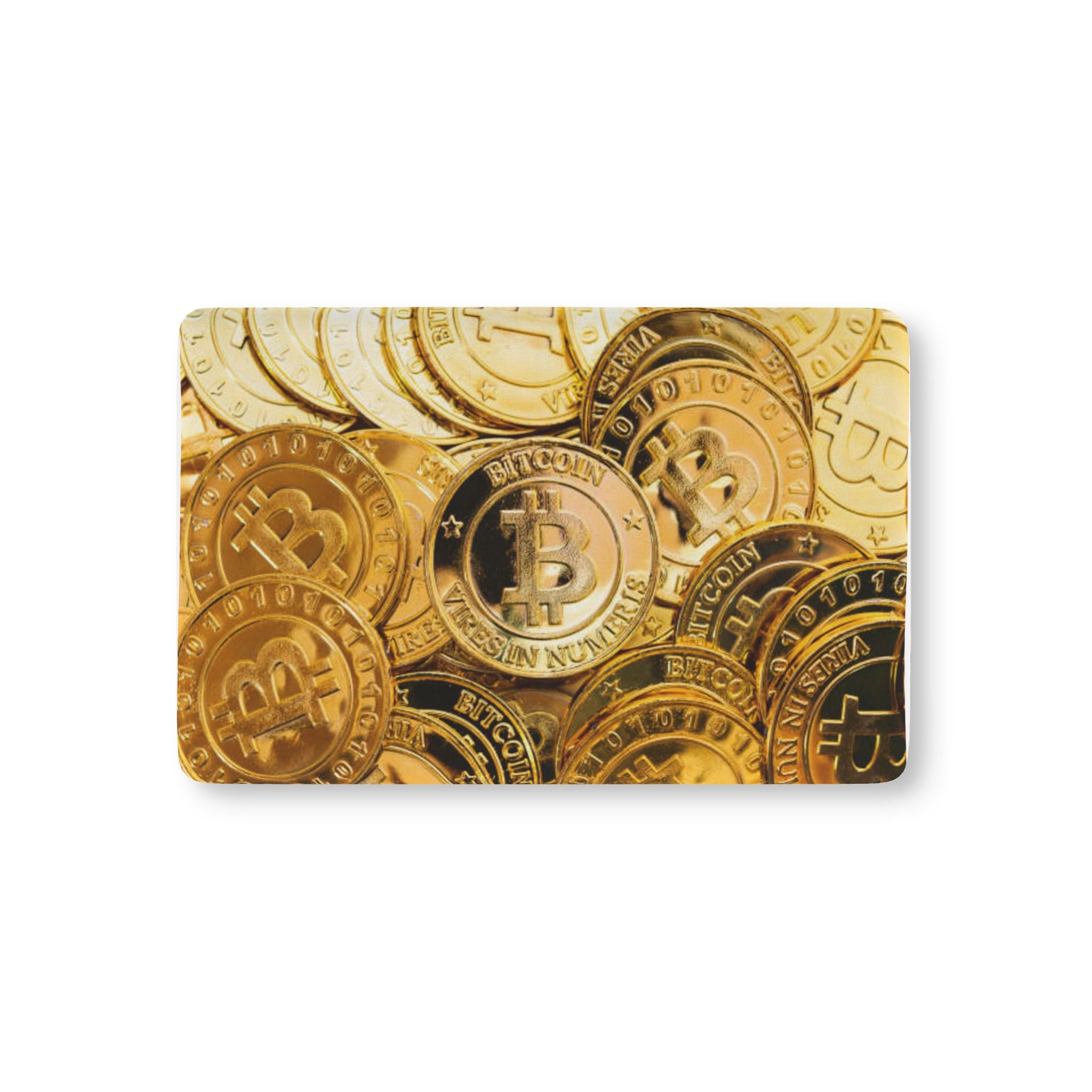 Bitcoin Coin Pile Baby Fitted Crib Sheet | Cryptocurrency Nursery