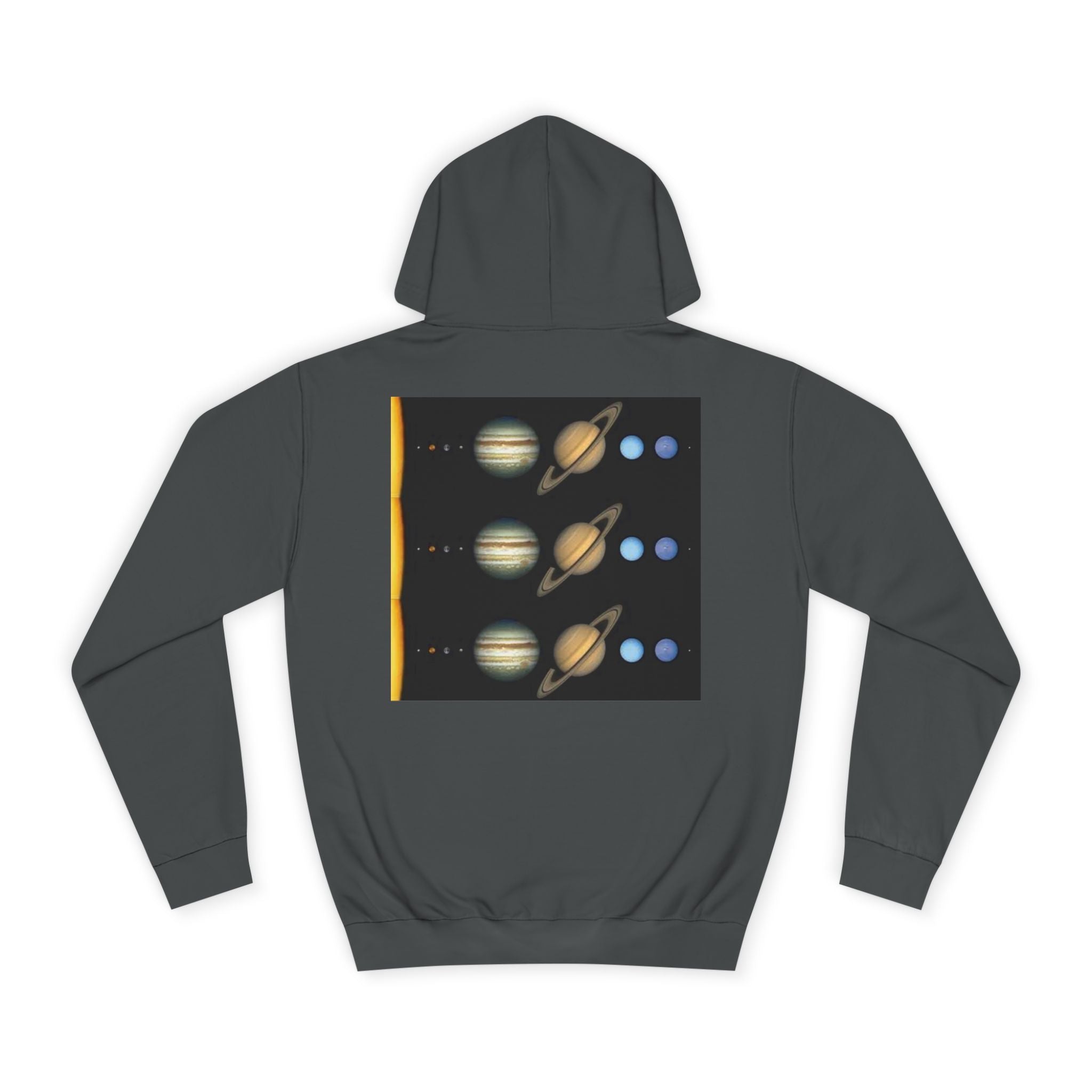 Solar System Planets Hoodie | Saturn Jupiter Earth Mars Nebula Design