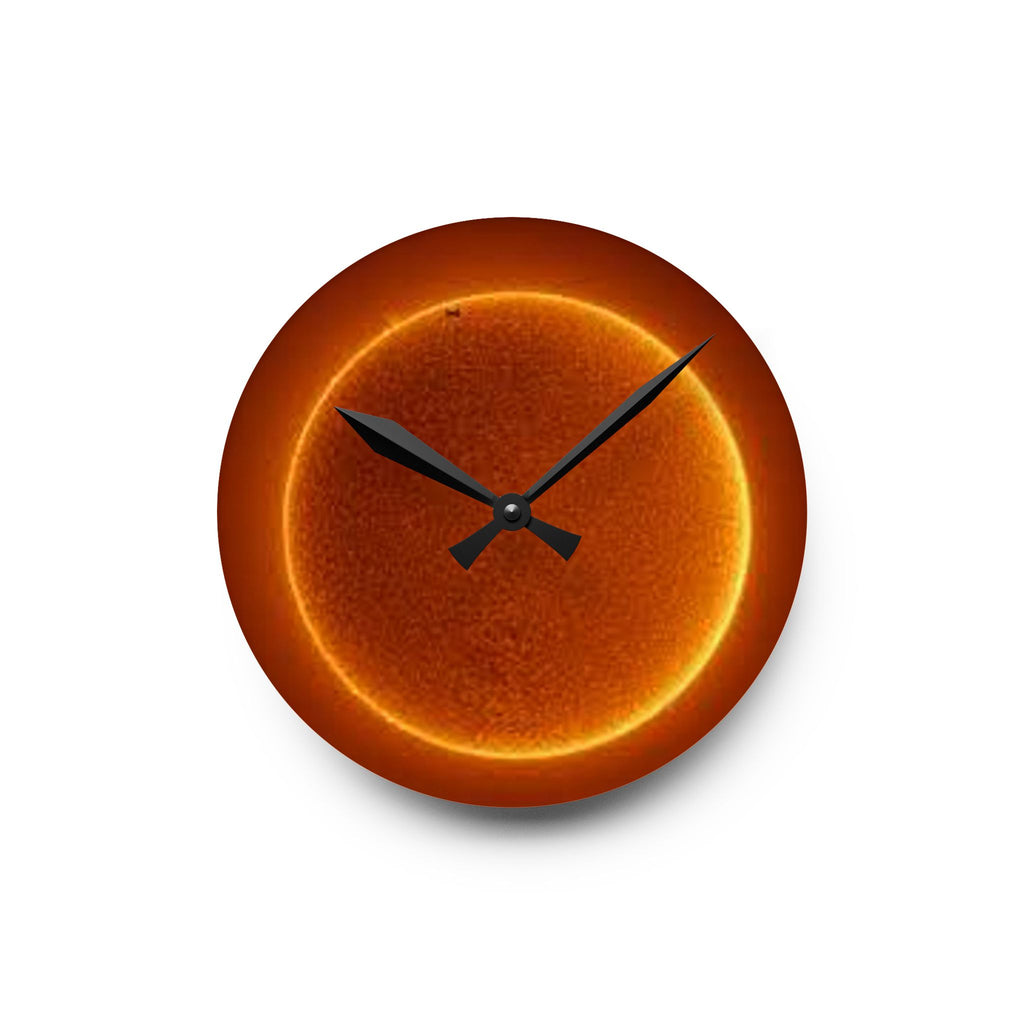 Solar Sun Surface Acrylic Wall Clock | Space Astronomy Decor