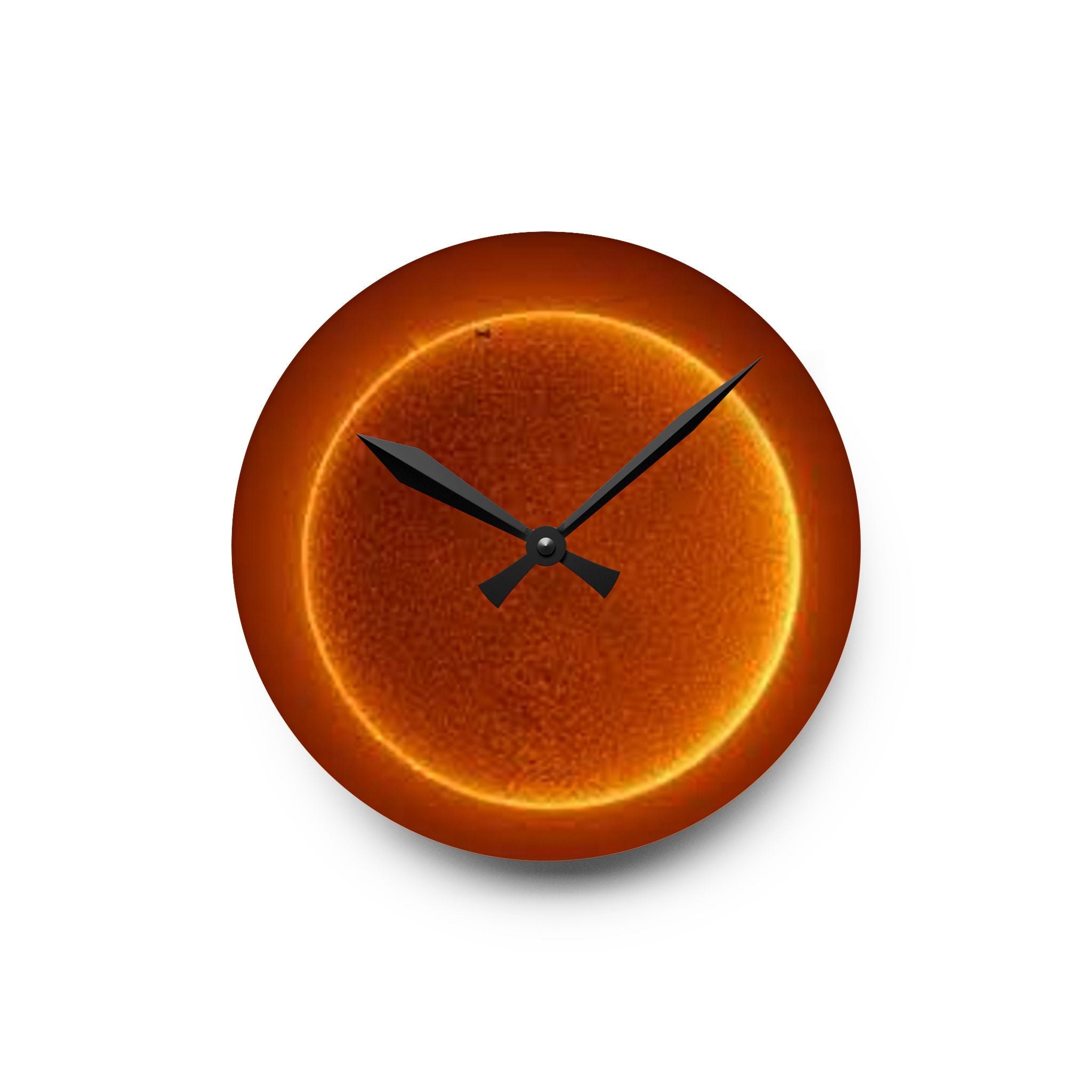 Solar Sun Surface Acrylic Wall Clock | Space Astronomy Decor