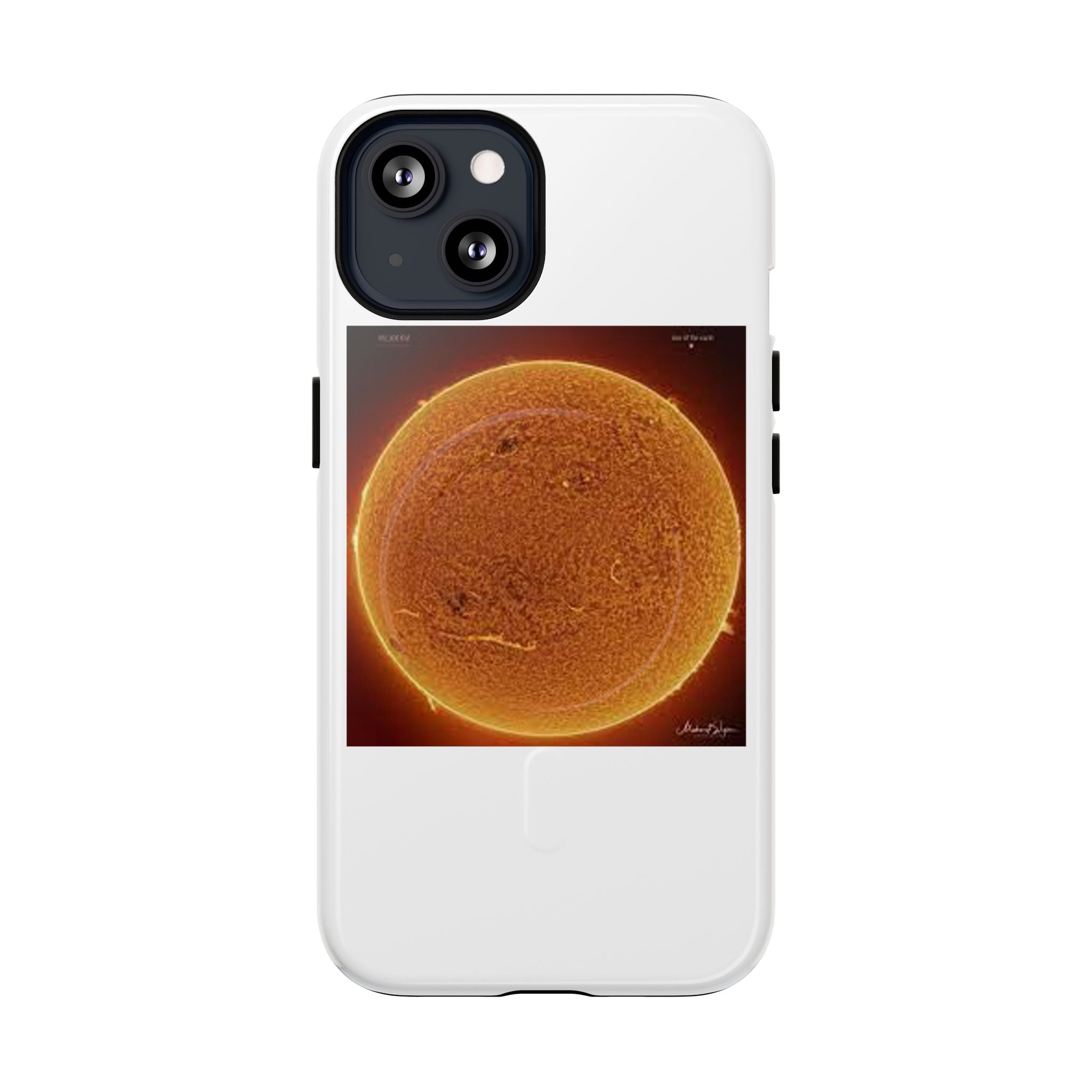 Coque de téléphone illustrée Disque Solaire | Coque magnétique résistante