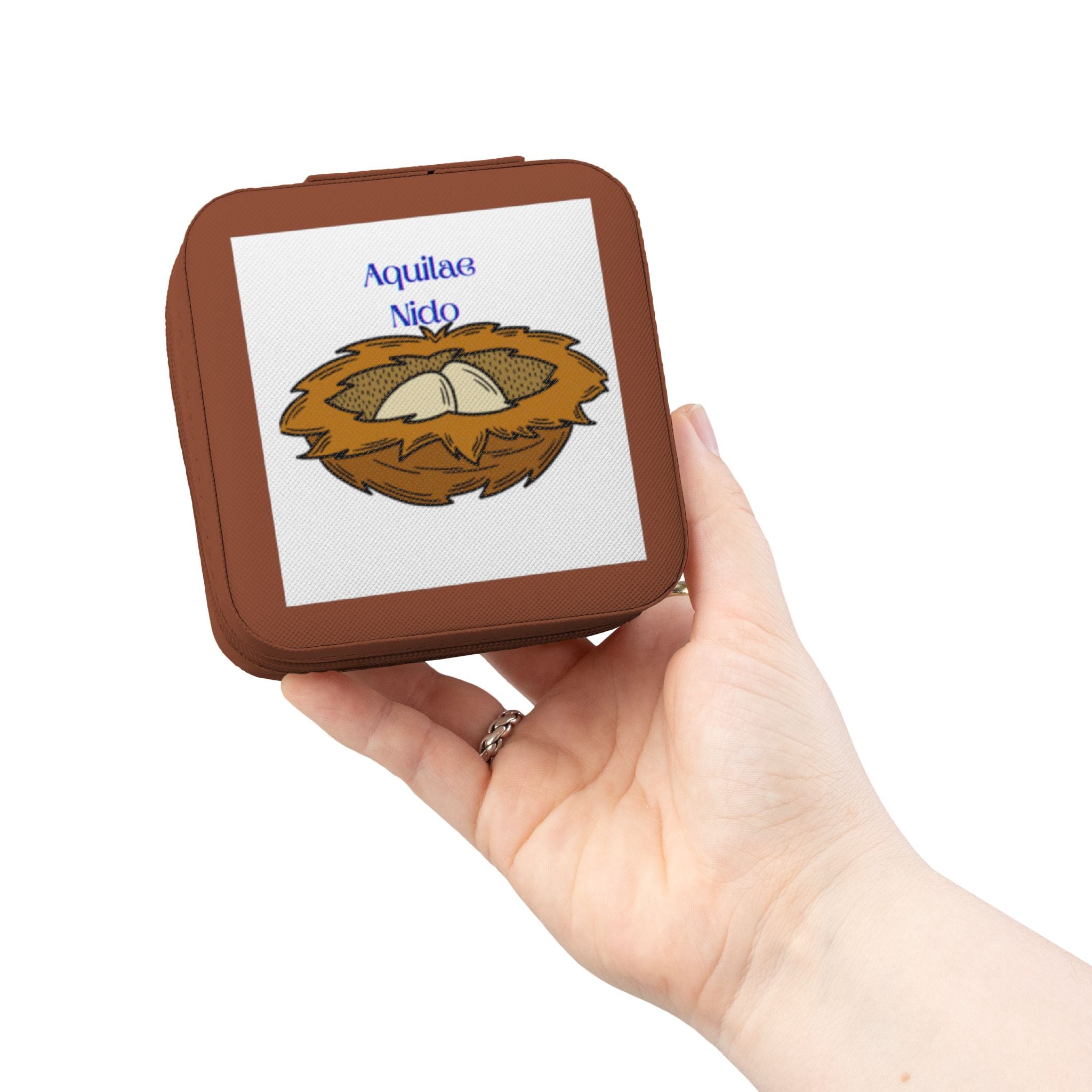 Boîte à Bijoux de Voyage Illustration Nid d'Aigle | Organisateur Compact Zodiaque