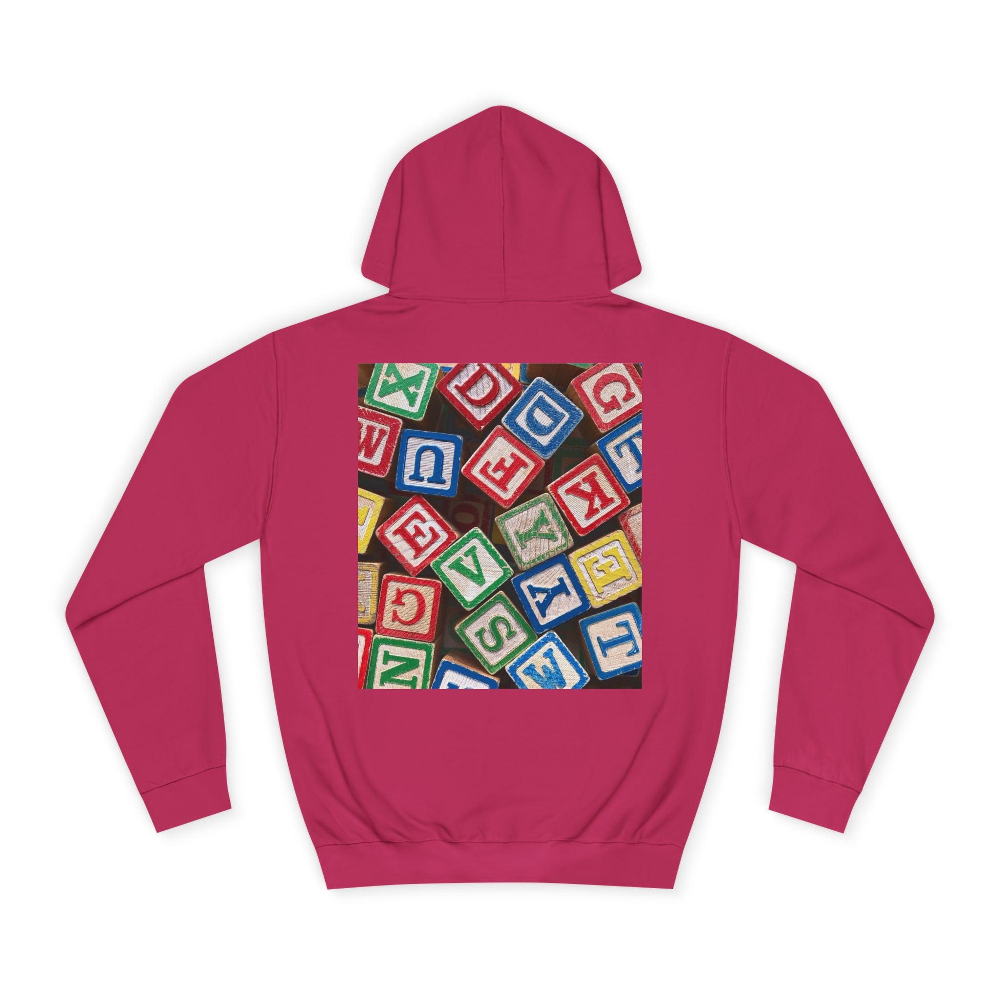 Colorful Alphabet Blocks Hoodie | Kids Letter Blocks Design