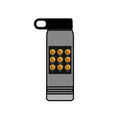Gold Crypto Coins Grid Water Bottle | Cryptocurrency Bitcoin Design, 20oz