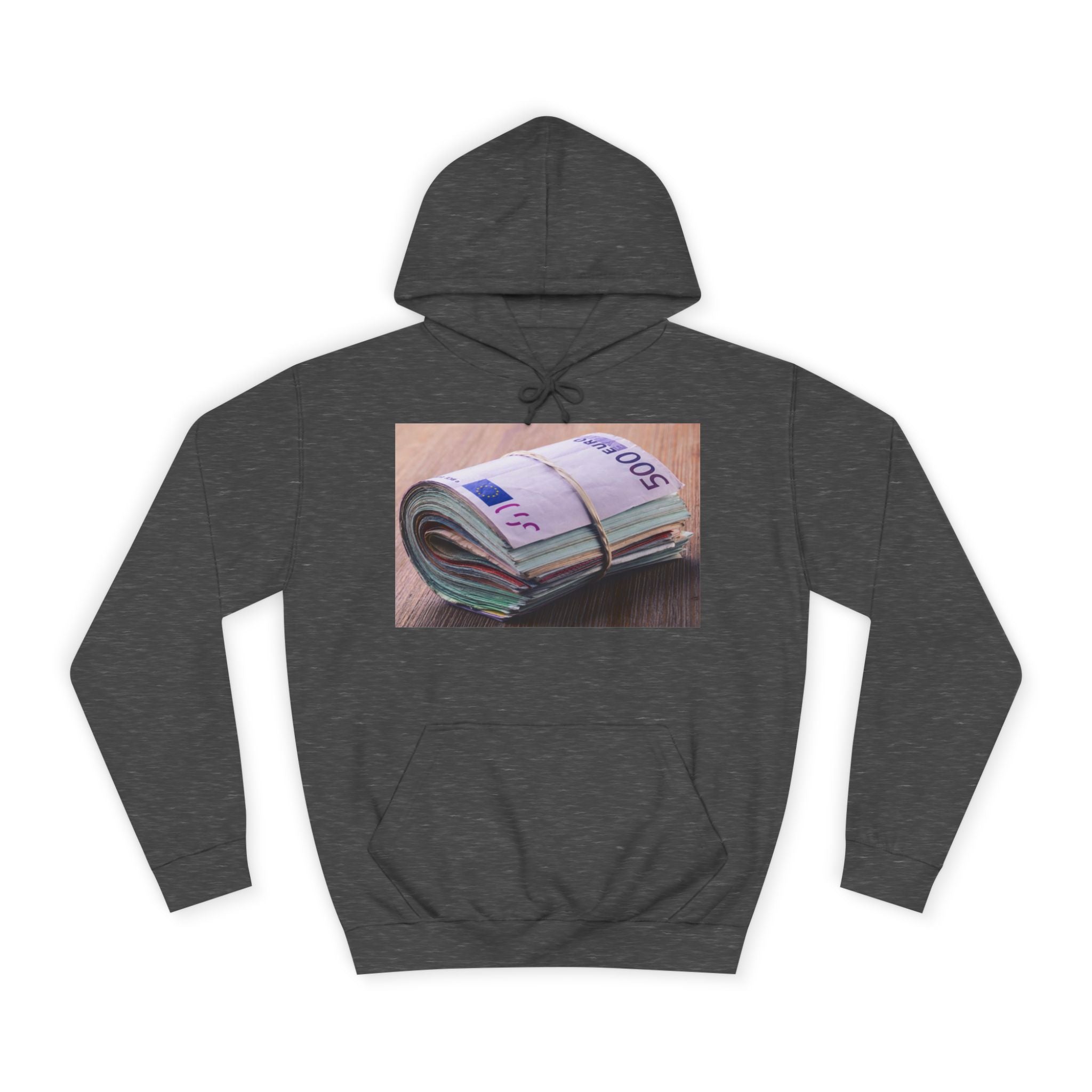Rolled Currency Stack Hoodie | Money Print, Cash Bundle