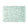 Dotted Alphabet & Numbers Glass Cutting Board | Educational Kitchen Decor