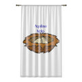 Eagle Nest Window Curtain | Bird Nest Illustration | Latin Text Aquilae Nido