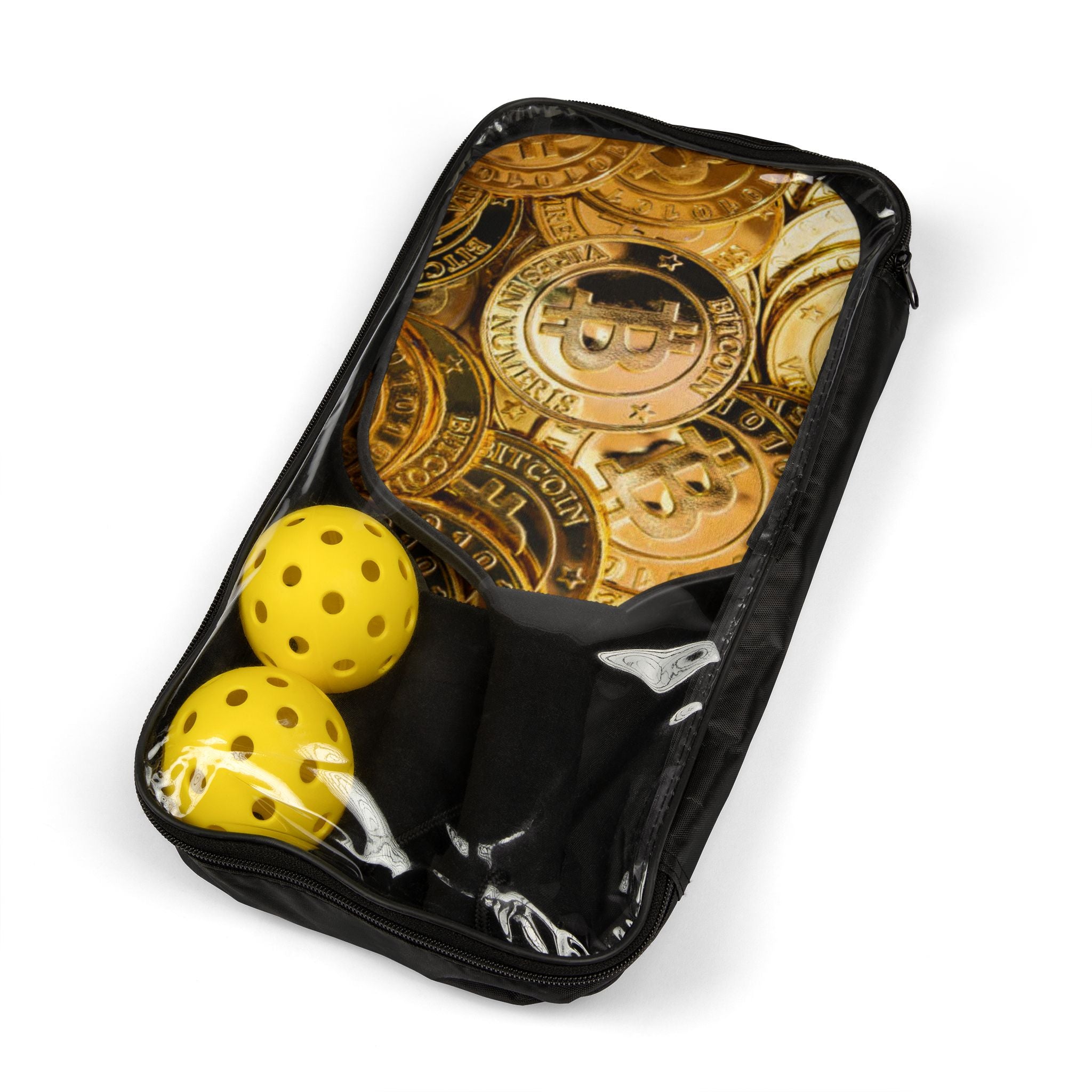 Bitcoin Coin Pattern Pickleball Paddle | Pickleball Kit