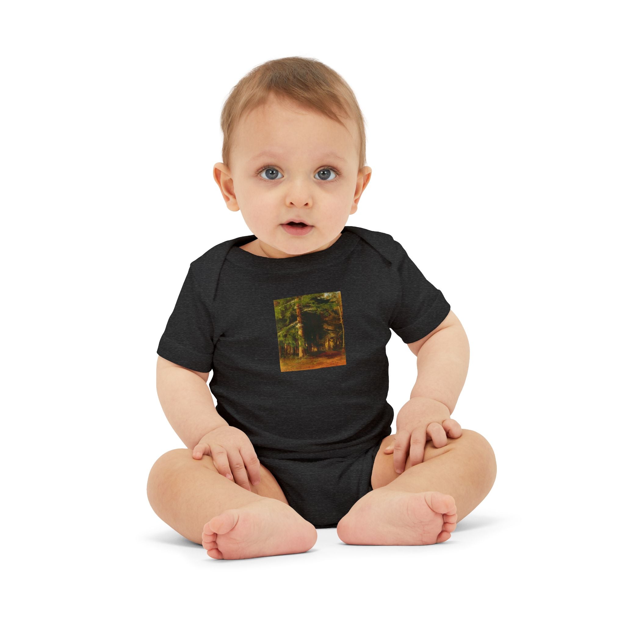 Woodland Forest Illustration Infant Onesie | Baby Bodysuit