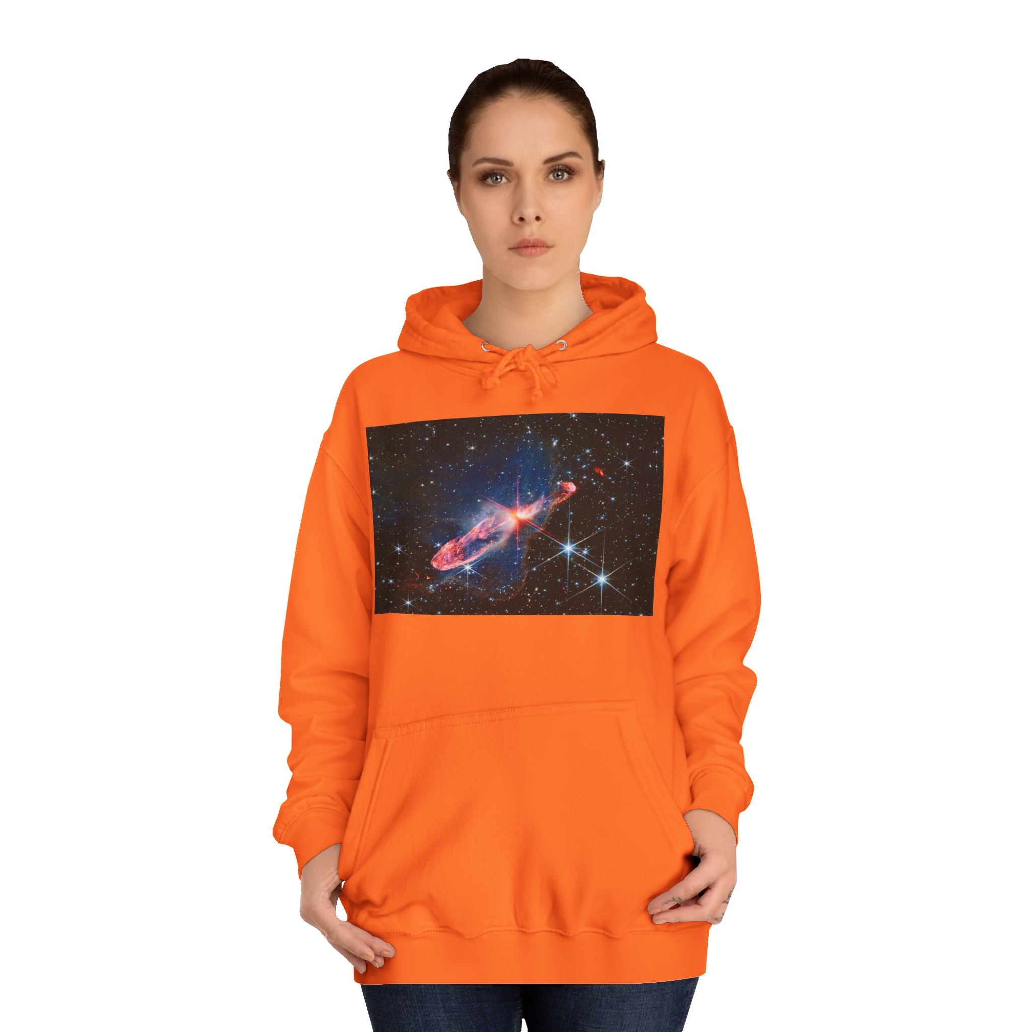 Nebula Space Photo Hoodie | Cosmic Galaxy Stars Astronautic Design