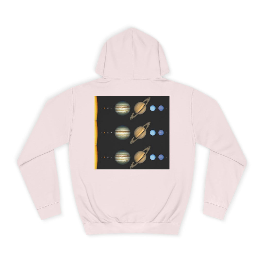Solar System Planets Hoodie | Saturn Jupiter Earth Mars Nebula Design