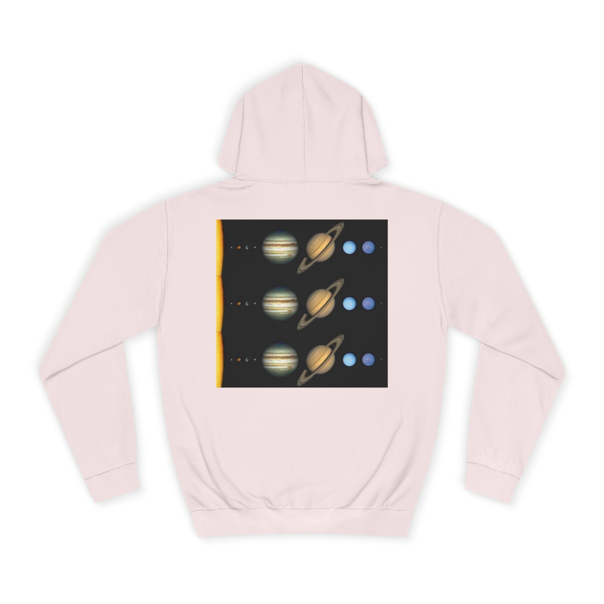Solar System Planets Hoodie | Saturn Jupiter Earth Mars Nebula Design