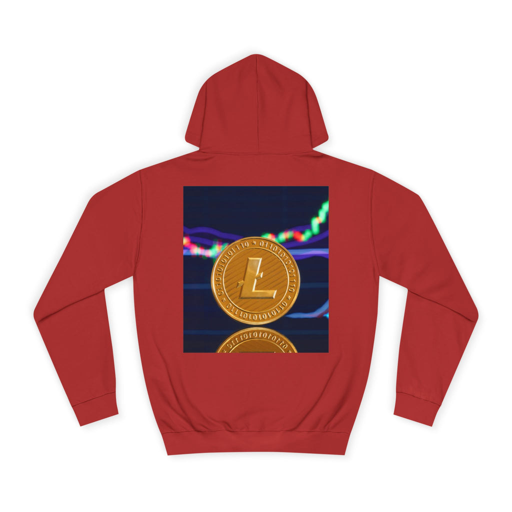Litecoin Coin Graphic Hoodie | Crypto Chart Design, Digital Currency Apparel