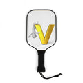 Gold Letter V Logo Pickleball Paddle