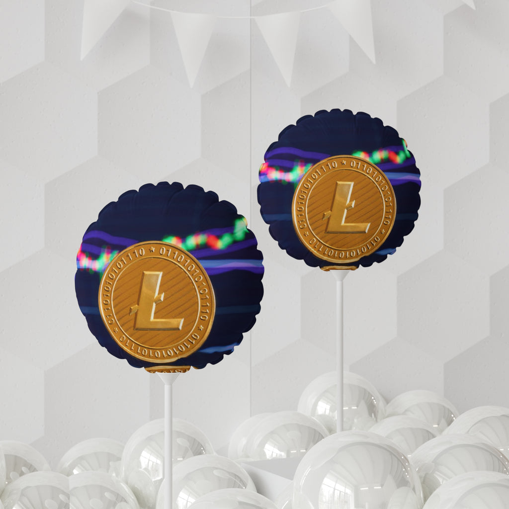 Litecoin Coin Balloon Round 11" | Cryptocurrency Mylar Balloon