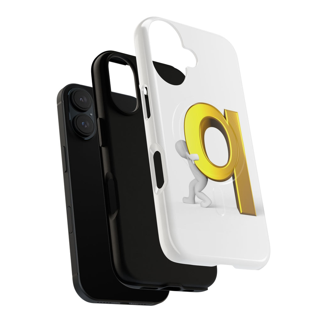 Gold Letter Q Phone Case | Tough Magnetic Case