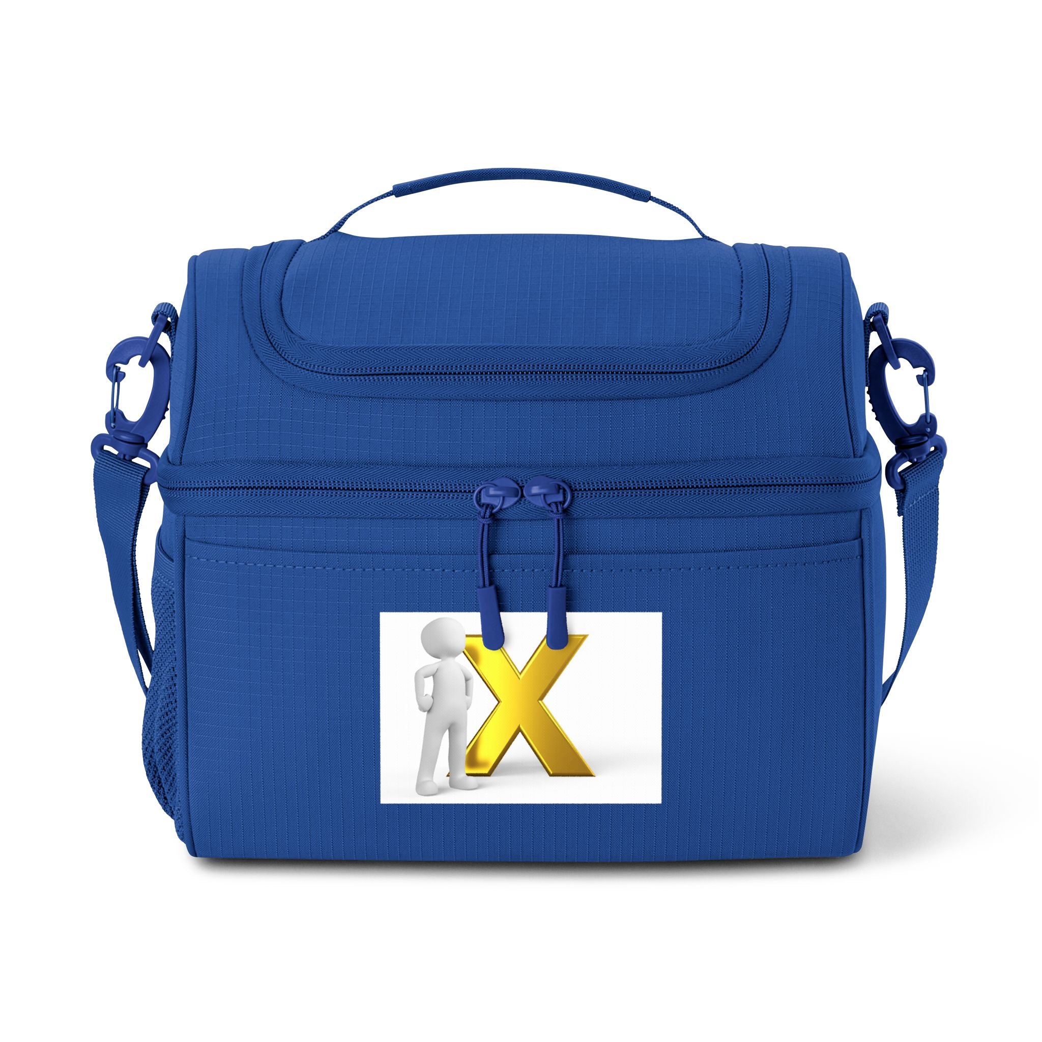 3D Figure with Gold X Cooler Bag | Insulated Lunch Tote