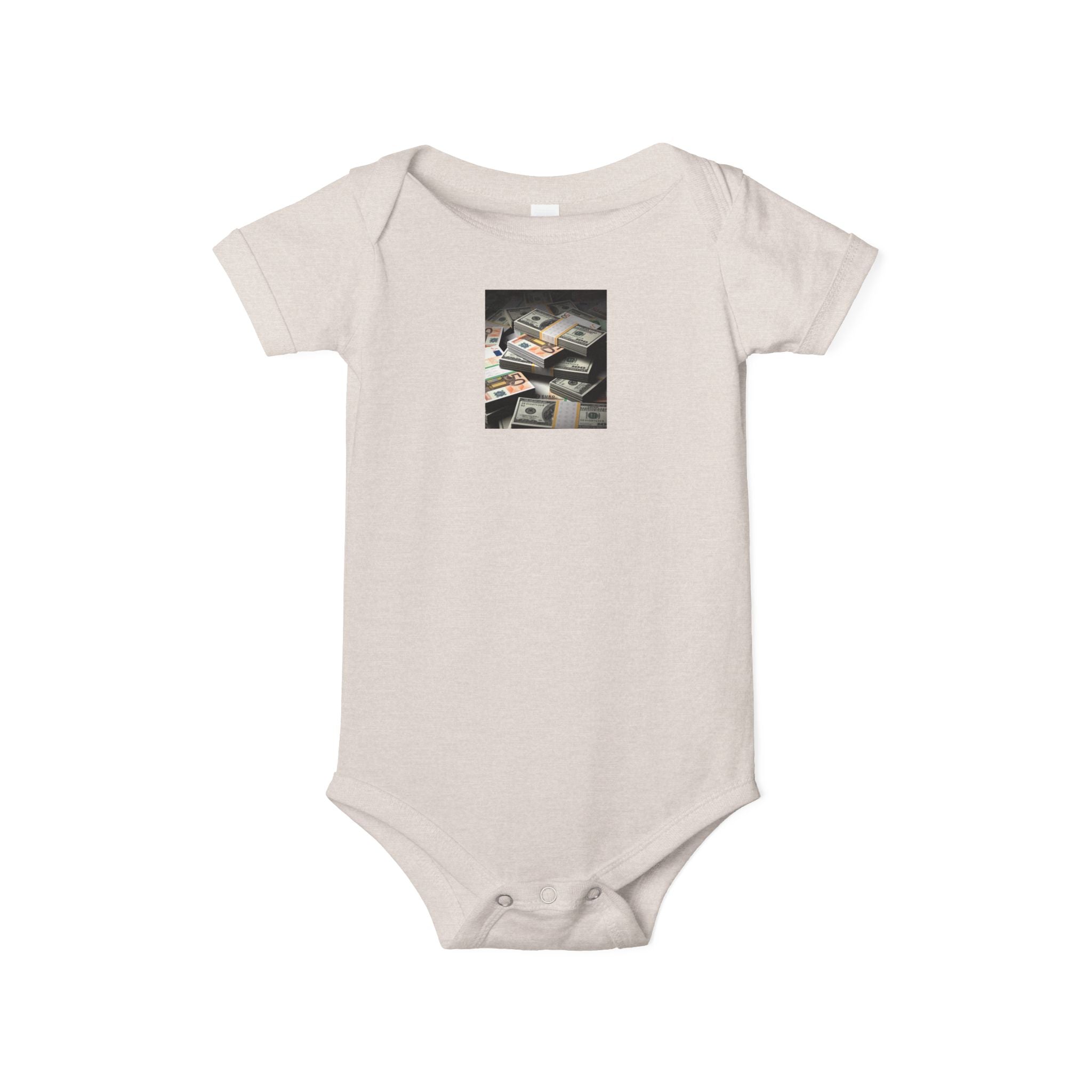 Grenouillère Bébé Liasse De Billets | Imprimé Photo Body Pour Bébé