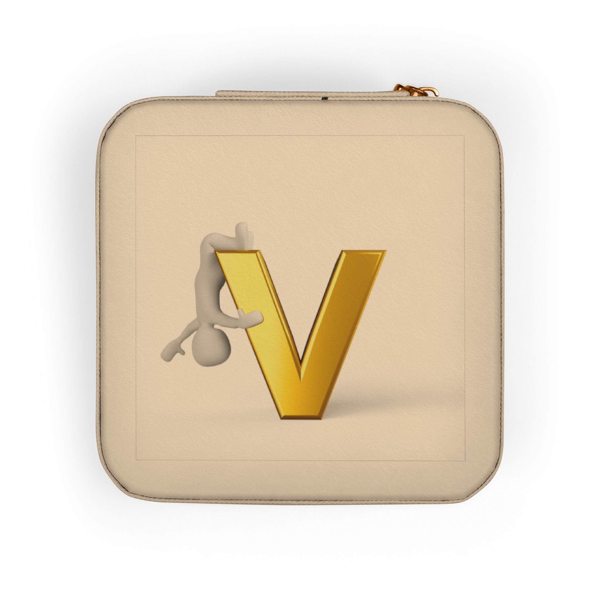 Monogram V Jewelry Travel Case | Compact Portable Earring Ring Organizer