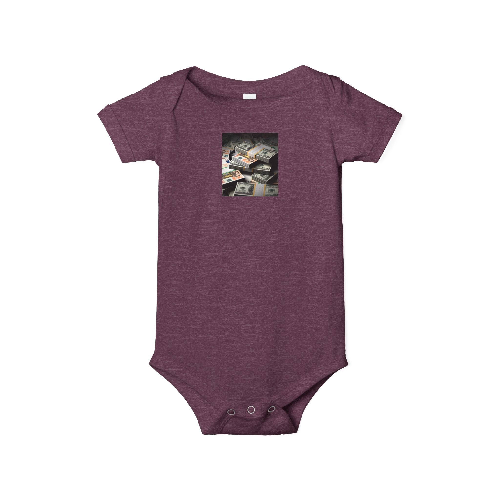 Grenouillère Bébé Liasse De Billets | Imprimé Photo Body Pour Bébé